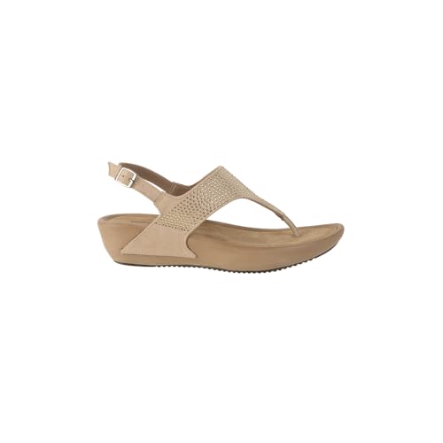 Mochi Women Beige Synthetic Embellished Comfort Backstrap Sandal Sandals UK/6 EU/39 (33-842) - Image 4