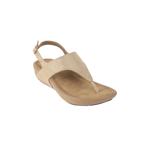 Mochi Women Beige Synthetic Embellished Comfort Backstrap Sandal Sandals UK/6 EU/39 (33-842) - Image 3