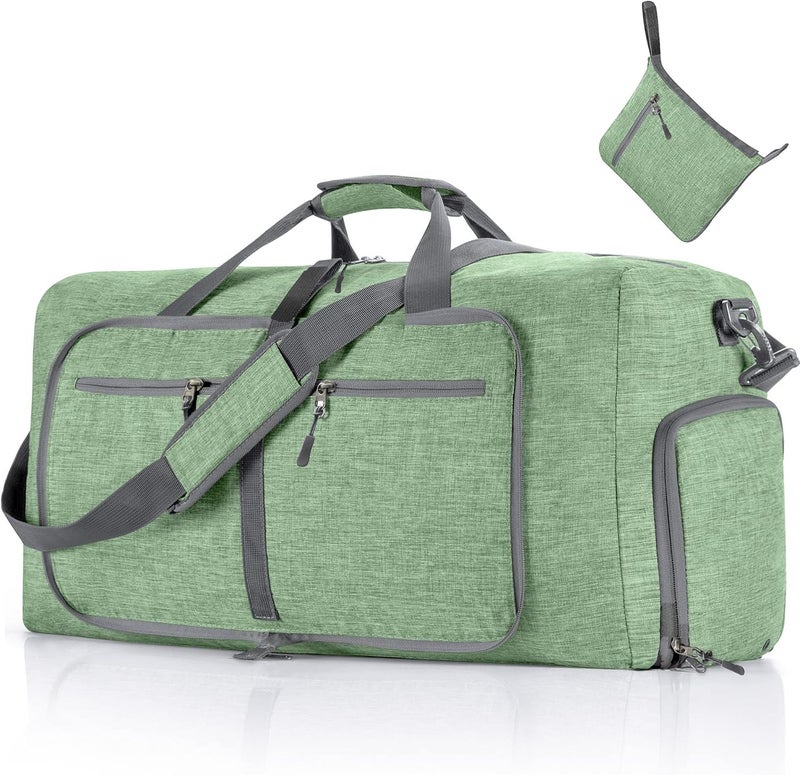 Vomgomfom Travel Duffle Bag for Men, 65L Foldable Travel Duffel Bag with Shoes Compartment Overnight Bag for Men Women Waterproof & Tear Resistant - Image 1
