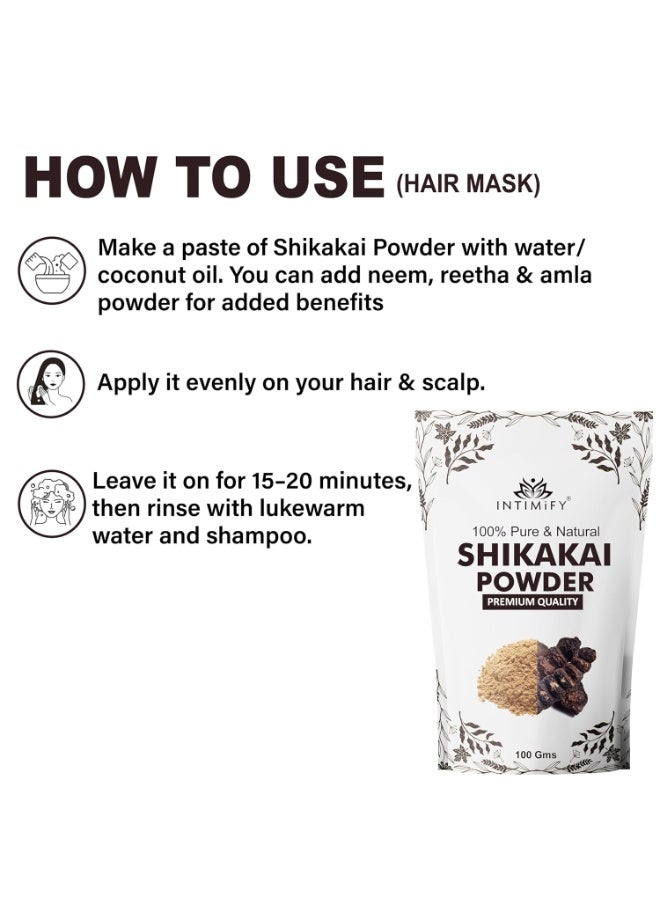 INTIMIFY مسحوق شيكاكاي للشعر من إنتيميفاي، 100 غرام × 3 - Image 4