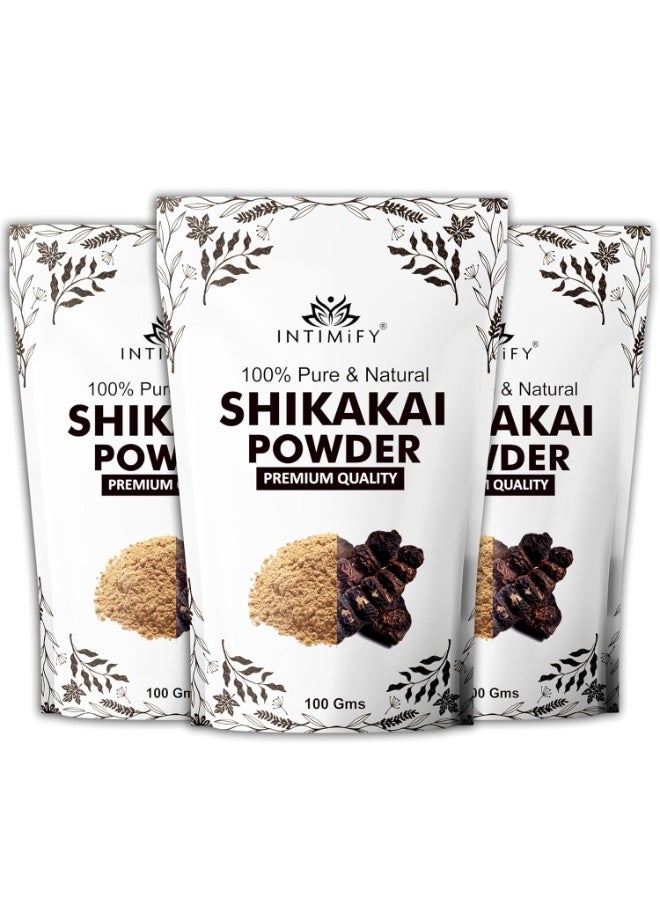 INTIMIFY مسحوق شيكاكاي للشعر من إنتيميفاي، 100 غرام × 3 - Image 1