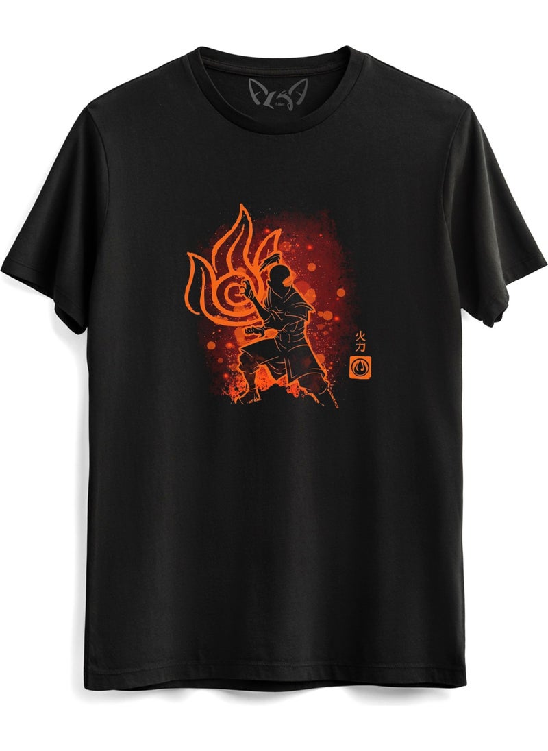 Alfa Tshirt Avatar The Last Airbender Anime Printed Black T-shirt  - Image 1