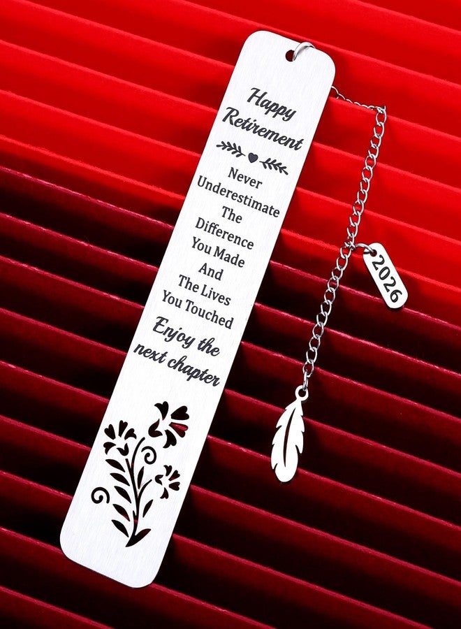 Vanlovemac Retirement Gifts for Women Men 2026 Happy Retirement Gifts Bookmark for Teacher Mom Grandma Farewell Going Away Gift for Coworker Friends Boss Enjoy The Next Chapter - Image 5