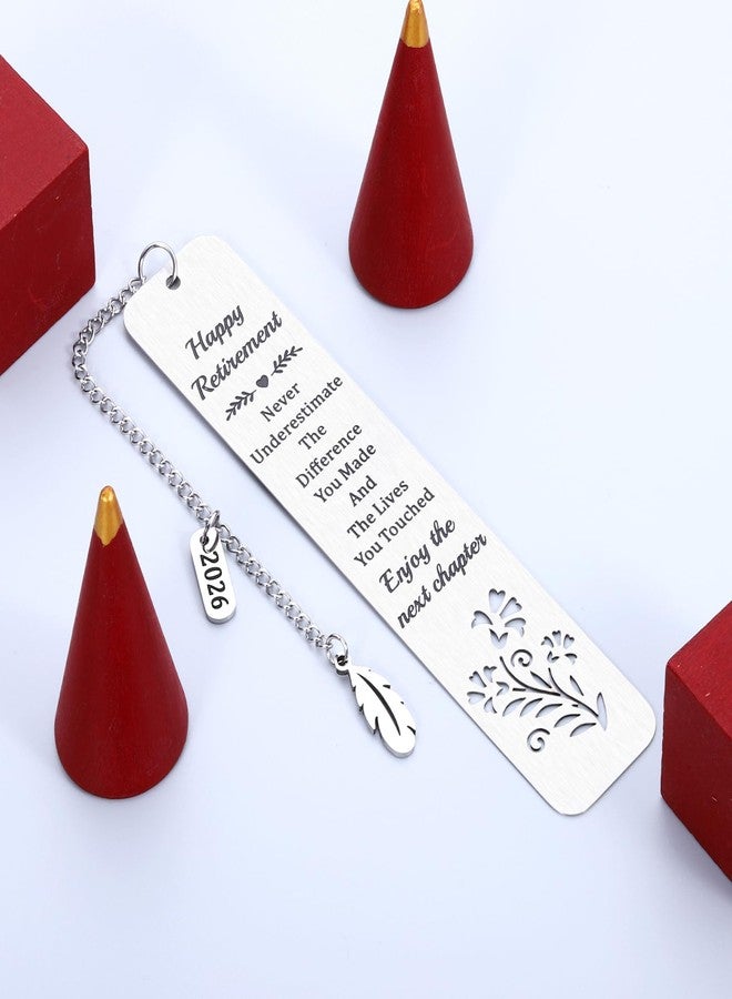 Vanlovemac Retirement Gifts for Women Men 2026 Happy Retirement Gifts Bookmark for Teacher Mom Grandma Farewell Going Away Gift for Coworker Friends Boss Enjoy The Next Chapter - Image 4