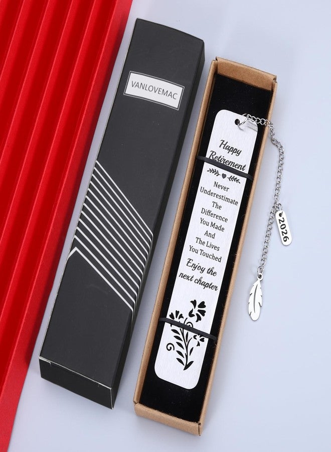 Vanlovemac Retirement Gifts for Women Men 2026 Happy Retirement Gifts Bookmark for Teacher Mom Grandma Farewell Going Away Gift for Coworker Friends Boss Enjoy The Next Chapter - Image 3