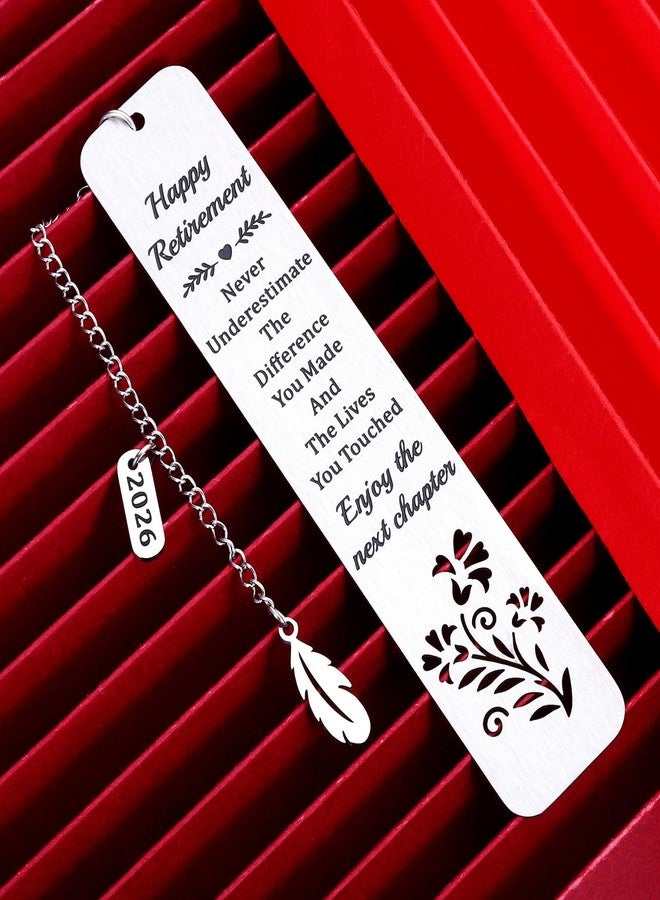Vanlovemac Retirement Gifts for Women Men 2026 Happy Retirement Gifts Bookmark for Teacher Mom Grandma Farewell Going Away Gift for Coworker Friends Boss Enjoy The Next Chapter - Image 2