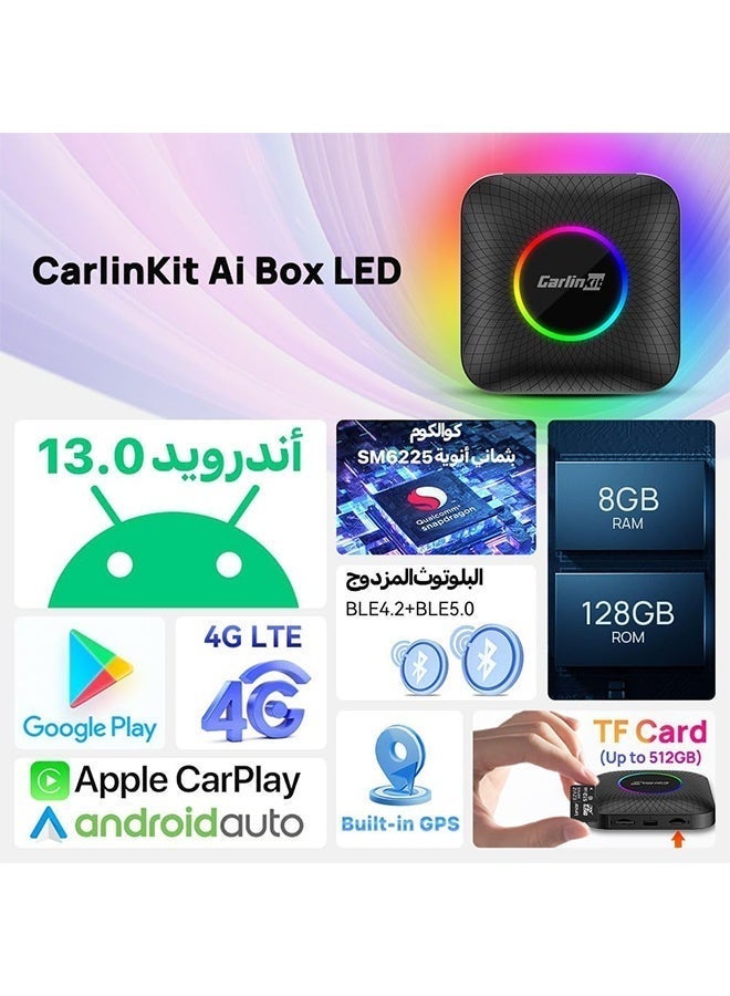 كار لينكيت كارلينكيت ليد كاربلاي أندرويد 13 4 جيجابايت + 64 جيجابايت/8 جيجابايت + 128 جيجابايت أنظمة ذكية المحيطة أيبوكس كسم 6225 اللاسلكية أندرويد السيارات اللاسلكية كاربلاي يوتيوب نيتفليكس 4 جرام لت ل 98% سيارات مازدا تويوتا هيونداي أودي - Image 2