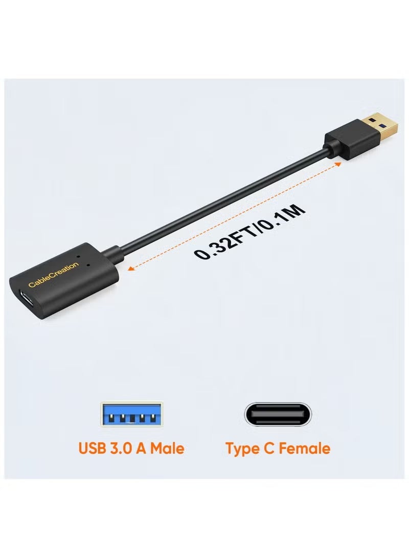 كابل كرييشن محول USB 3.1 USB C أنثى إلى USB ذكر محول 5Gbps USB إلى USB C، محول USB A إلى USB C أنثى محول USB C لأجهزة الكمبيوتر المحمولة Logitech StreamCam، إلخ. - Image 5