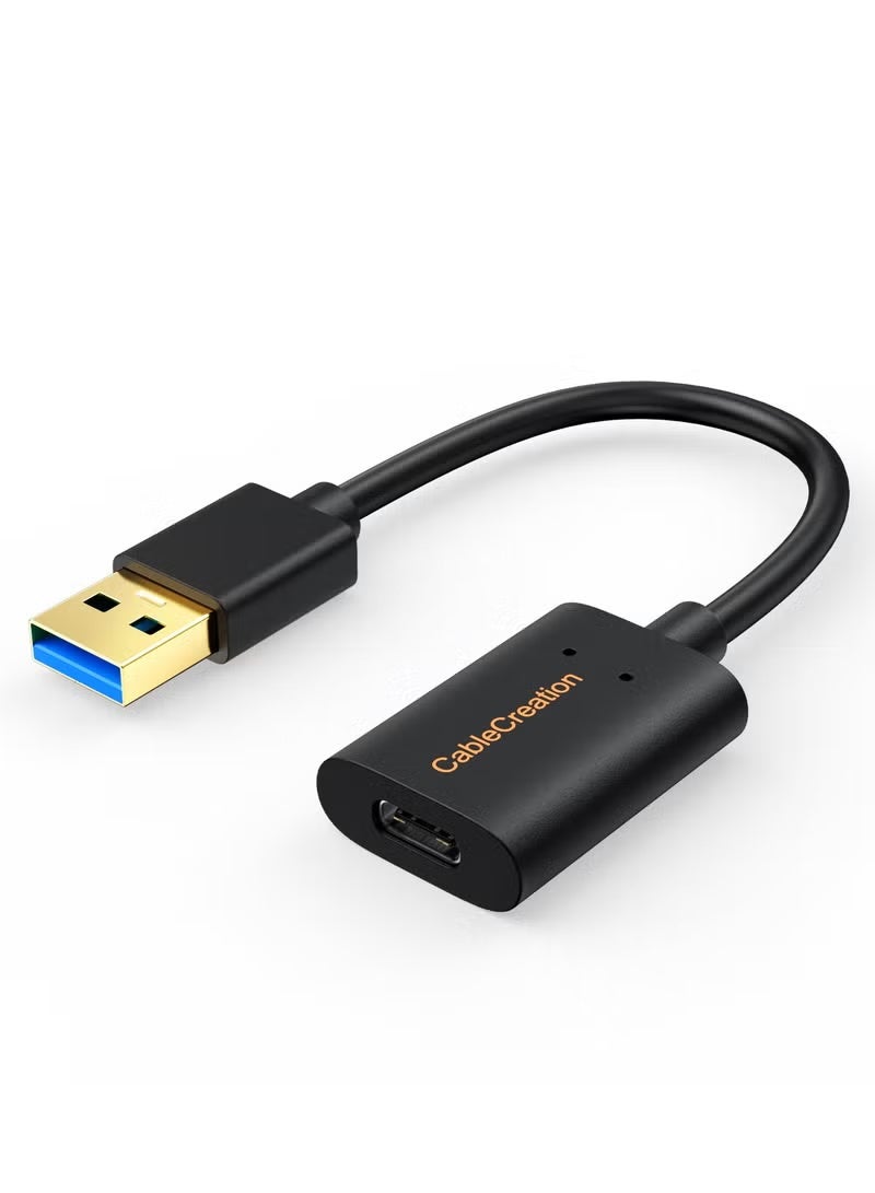 كابل كرييشن محول USB 3.1 USB C أنثى إلى USB ذكر محول 5Gbps USB إلى USB C، محول USB A إلى USB C أنثى محول USB C لأجهزة الكمبيوتر المحمولة Logitech StreamCam، إلخ. - Image 1