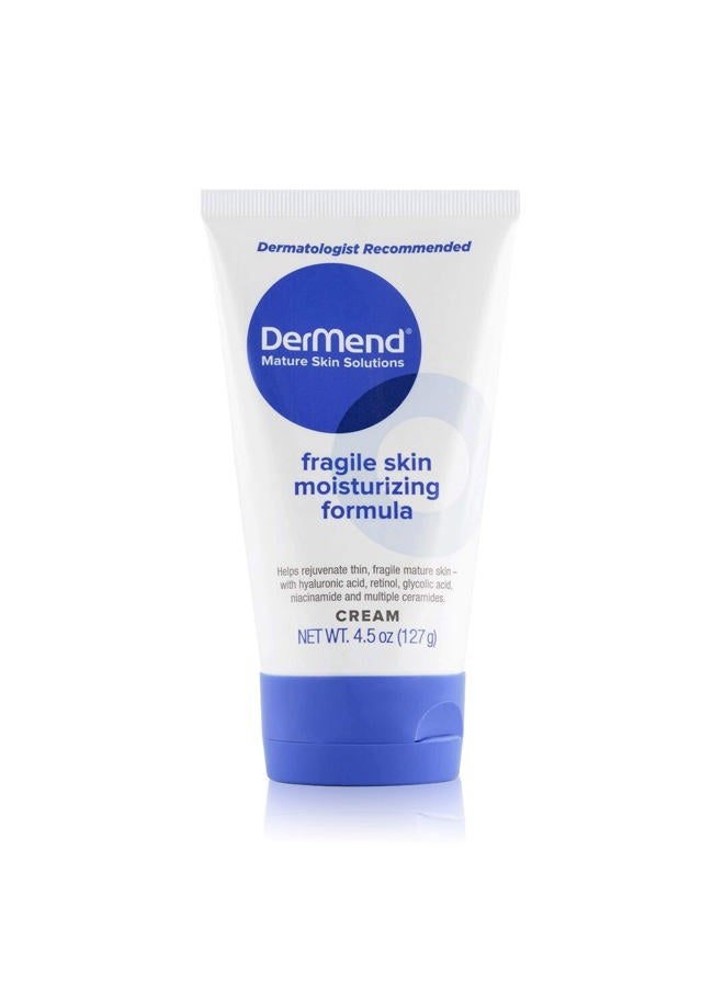 dermend Specialized Fragile Skin Moisturizing Cream: Formula to Restore & Rejuvenate Mature Skin - Daily Moisturizer & Anti Wrinkle Cream for Firming & Strengthening Thin, Aging Skin - 4.5 Oz Tube - Image 1