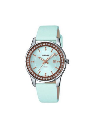Womens Quartz Watch, Analog Display and Leather Strap LTP-1358L-2AVDF.