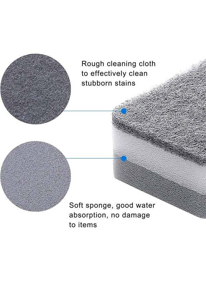 HOMESTAR 50pcs/Piece Double-Sided Cleaning Sponge Kit - Perfect for Household Scrubbing, Scrub Cleaning Sponge for Non-Coated Cookware, Dishes, Pots, Pans, Dual Sided Dish Sponge for Kitchen, Household, Bathroom and More - Image 3
