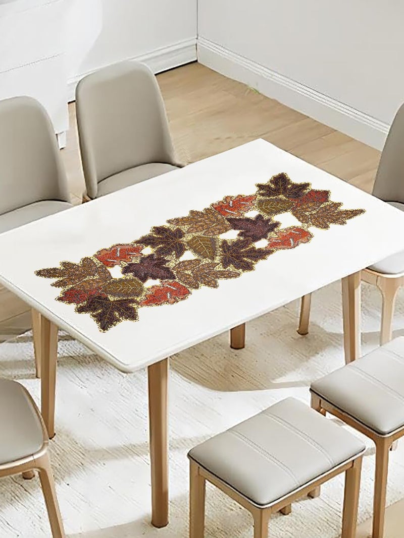 AIVIK Premium Handcraf Beautiful Beaded Table Runner Craftsmanship 13 36 Inch BR029 - Image 2