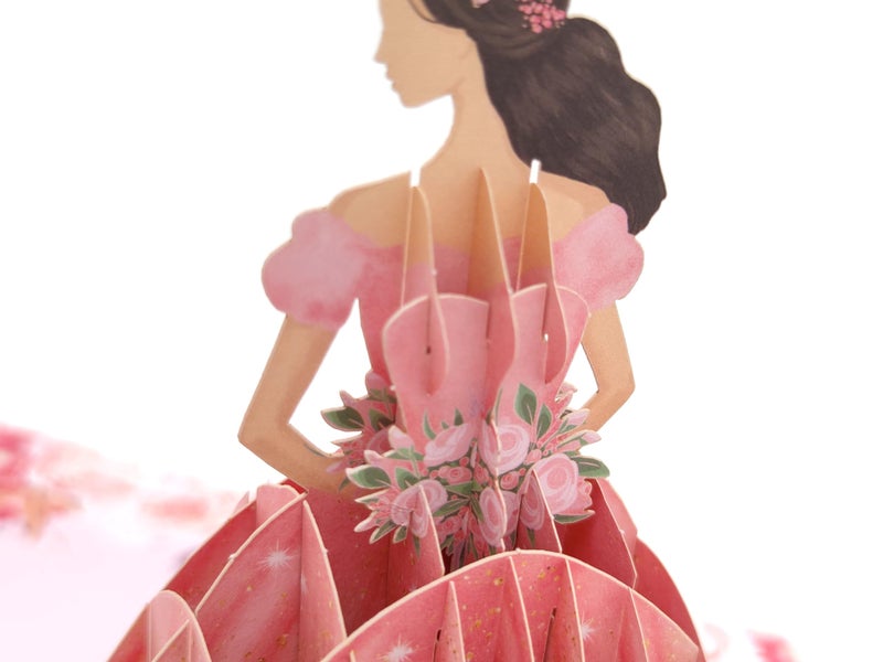 ASVP Shop Quinceanera Card - Happy 15th Birthday Card - Tarjetas Para 15 AÃ±os - 3D Pop Up Greeting Card - Image 3
