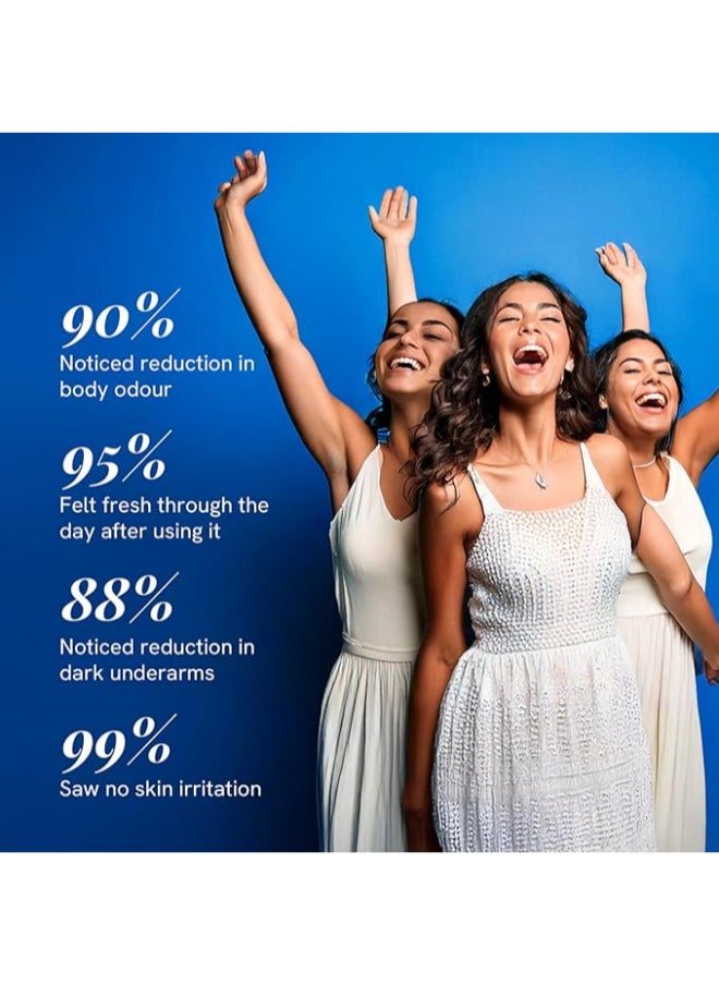 Be Bodywise - 4% AHA BHA Underarm Roll on | With 2% Lactic Acid, 1% Mandelic Acid, 1% Salicylic Acid | Prevents Odour, Reduces Pigmentation | For Radiant Underarms | Suitable For Sensitive Skin | Flora 50ml - Image 1