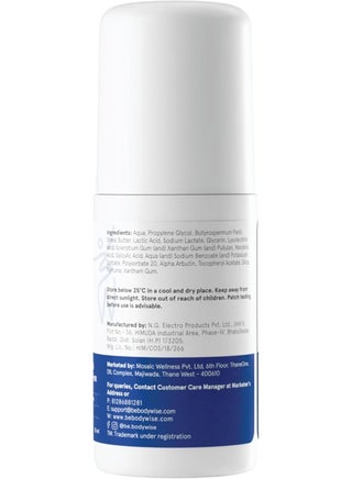 4% AHA BHA Underarm Roll on | With 2% Lactic Acid, 1% Mandelic Acid, 1% Salicylic Acid | Prevents Odour, Reduces Pigmentation | For Radiant Underarms | Suitable For Sensitive Skin | Flora 50ml - view 2