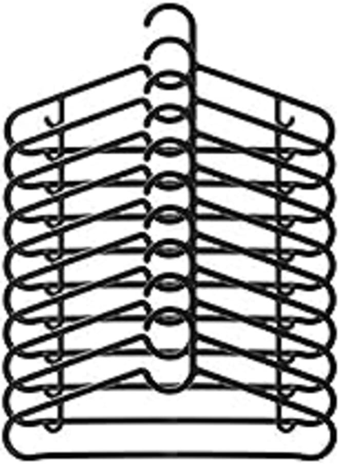 Ikea Ikea SPRUTTIG Hanger, Black (Pack of 10)(Polypropylene) 
