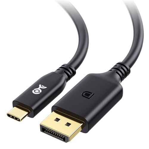 Cable Matters [VESA Certified] 40Gbps Unidirectional USB C to DisplayPort 2.1 Cable - 6.6ft, Supports DP40, 8K@120Hz / 4K@480Hz (Thunderbolt 4 to DisplayPort Cable) - Not for Portable USB-C Monitor - Image 1