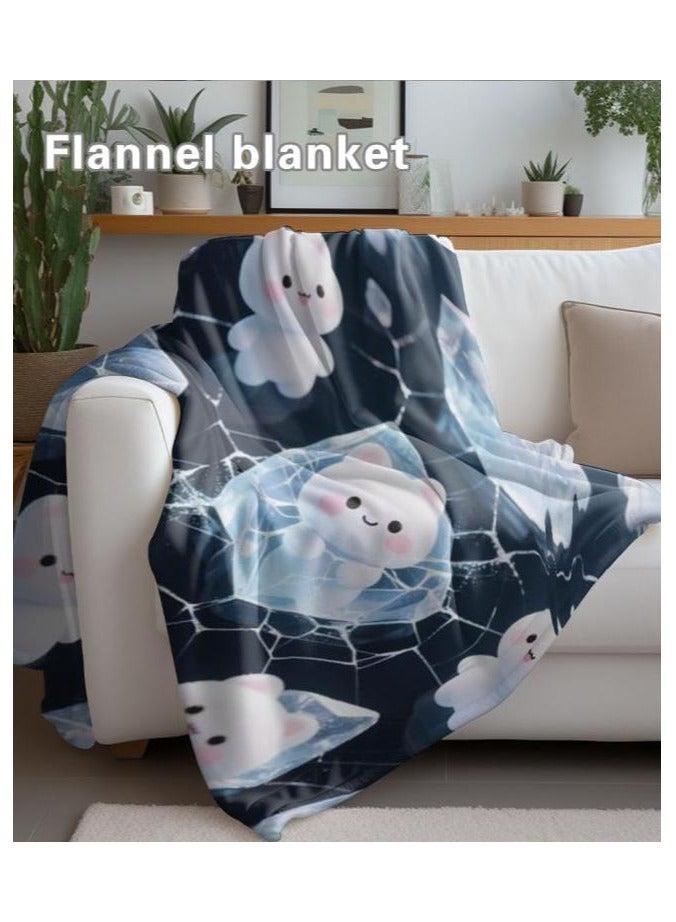general Flannel thin blanket (warm and comfortable, suitable for sleep, gaming, dust removal and sandproof) 150cm*200cm - 843 - Image 1