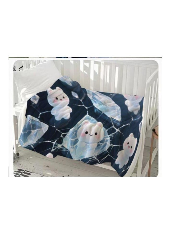general Flannel thin blanket (warm and comfortable, suitable for sleep, gaming, dust removal and sandproof) 150cm*200cm - 843 - Image 3