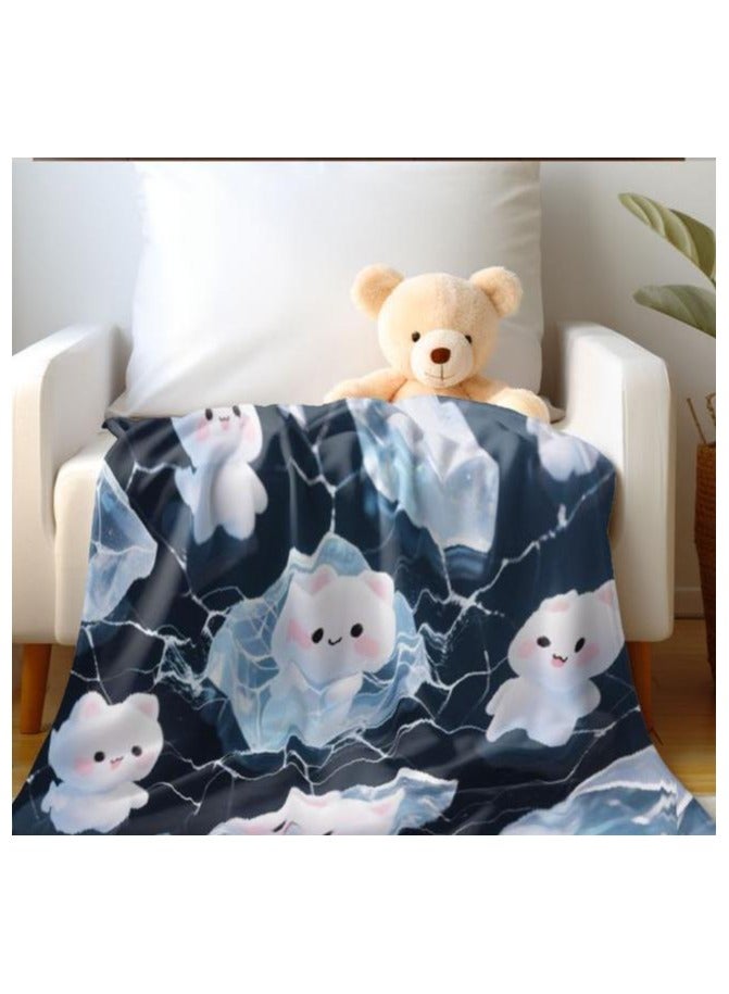 general Flannel thin blanket (warm and comfortable, suitable for sleep, gaming, dust removal and sandproof) 150cm*200cm - 843 - Image 5