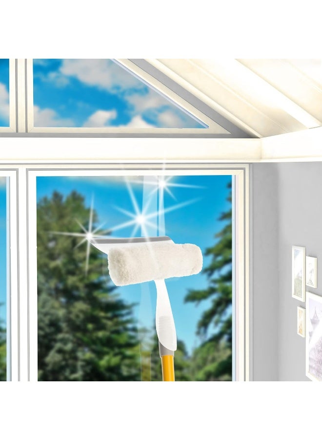 Apex Window Cleaner Wiper With Microfiber 25 Cm, White/Black, 20655, 25 X 27 X 7 - Image 2