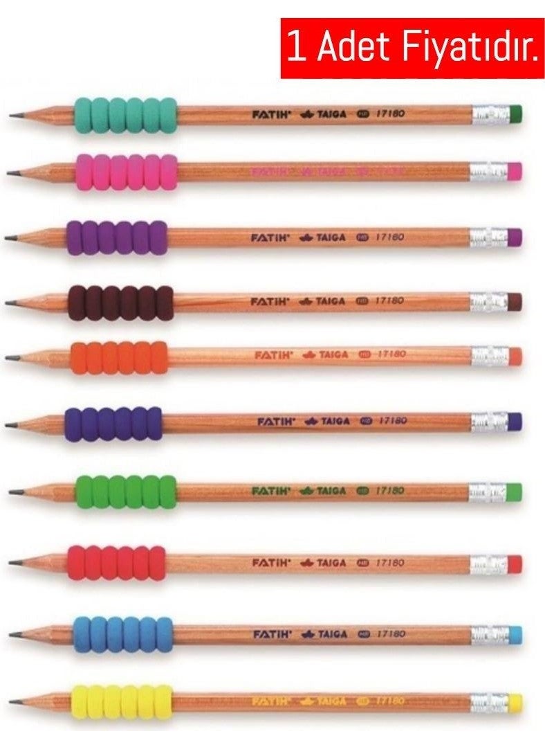 Fatih - Pencil Taiga Natural Eva Grip Colored with Eraser_36 (1 Piece) - Image 1