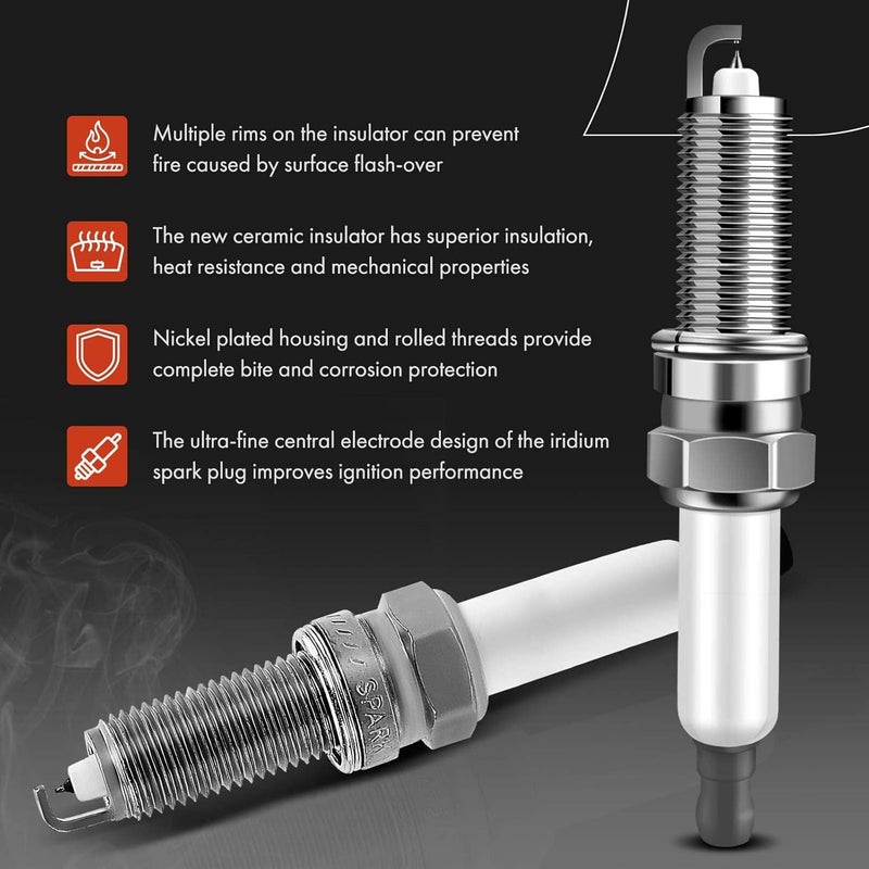A-Premium Ignition Coils and Spark Plugs Kit for Hyundai and Kia - Set of 8 - Image 5