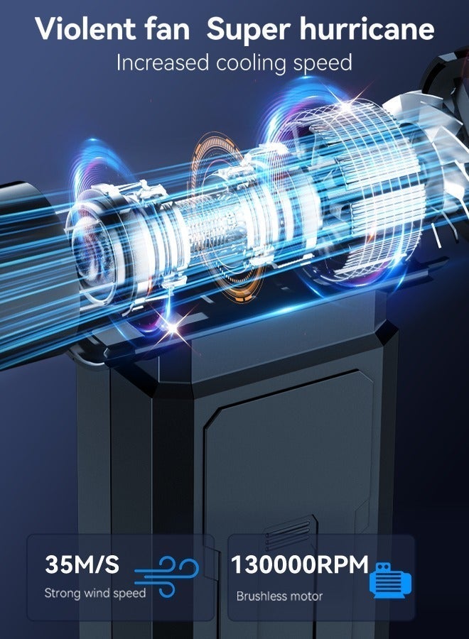 بوستر منفضة هواء مضغوطة، مروحة نفاثة توربينية لإزالة الرمال والغبار، سرعة رياح 35 متر/ثانية - Image 4