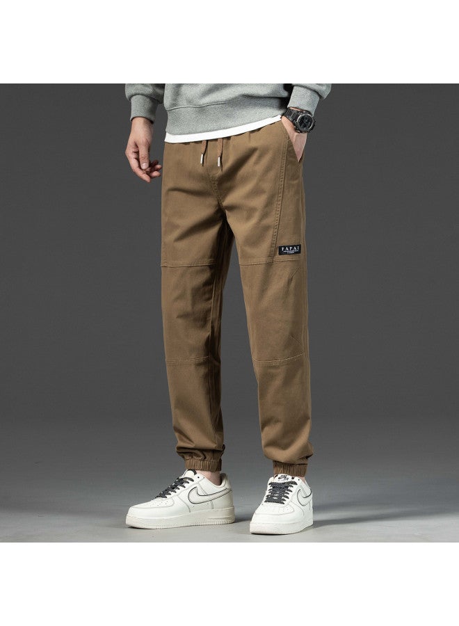 Fapai Autumn Winter Men's Casual Pants Fashion Sweatpants Loose Fit Cropped Pants Men - Image 4