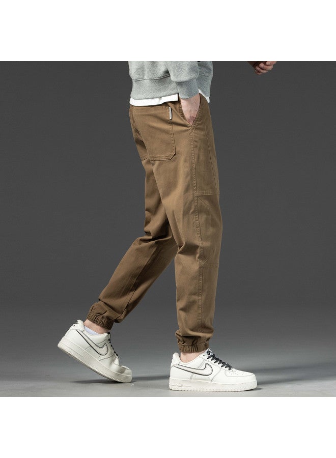 Fapai Autumn Winter Men's Casual Pants Fashion Sweatpants Loose Fit Cropped Pants Men - Image 3