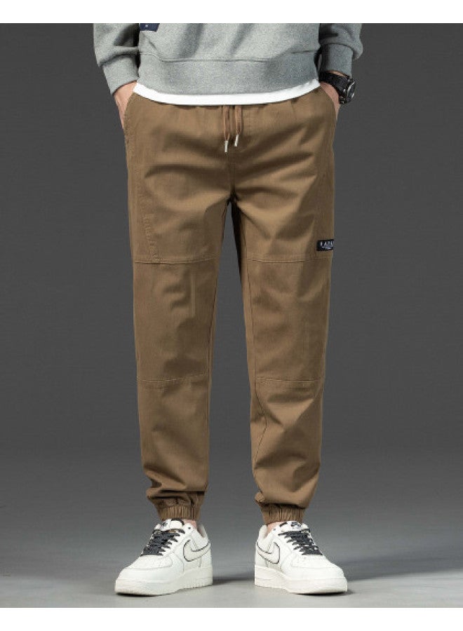 Fapai Autumn Winter Men's Casual Pants Fashion Sweatpants Loose Fit Cropped Pants Men - Image 1