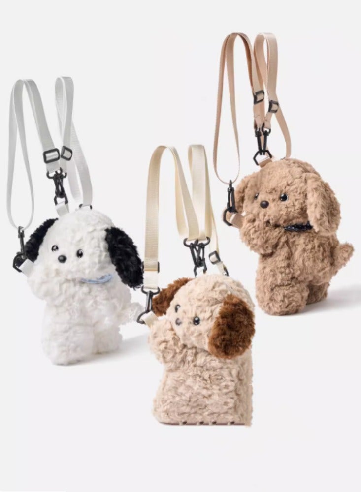 Little dog doll backpack, party bag, plush toy pendant, crossbody bag, children's birthday gift for both men and women  - Image 2