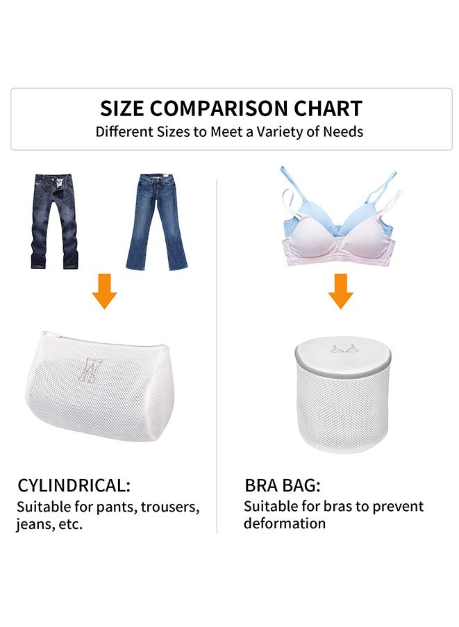 Muyixin 4-Piece Mesh Laundry Washing Bags Delicates Bag for Washing Machine Durable Honeycomb Mesh Bra Laundry Bag Washing Machine Lingerie Bags - Image 5