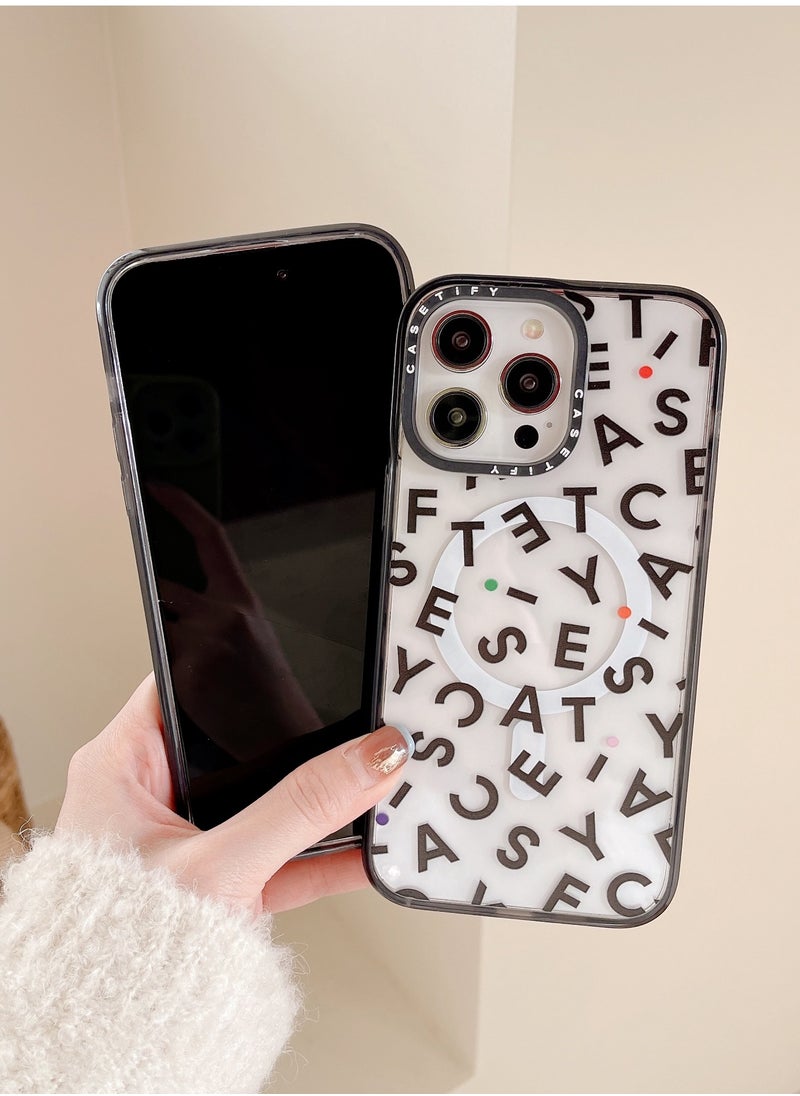 Casetify - For iPhone 14 Pro Max Case Casetify words Case Magnetic Magsafe MagFit Anti-Yellowing Technology Cover - Image 1