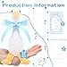 Soulchen 12 Sets One Silly Goose Party Favors Goose Plush Toys with Ribbon Funny 67 Small Stuffed Animal with Thank You Cards and Bags Total 36 Pcs for Birthday Party Baby ShowerBlue - Image 4