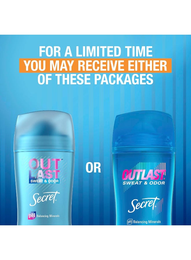 سيكريت مزيل العرق سيكريت اوت لاست للعرق والروائح الكريهة 2.6 اونصة منعش 24 ملليلتر للنساء - Image 3