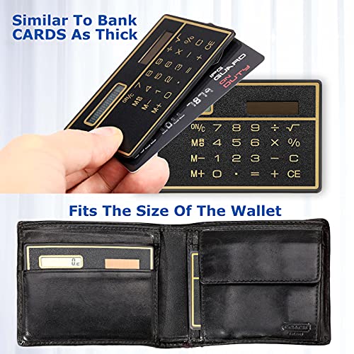 Weewooday 12 Pieces 8 Digits Thin Pocket Calculator Portable Slim Credit Card Design Solar Power Mini Calculator for Home Office - Image 5