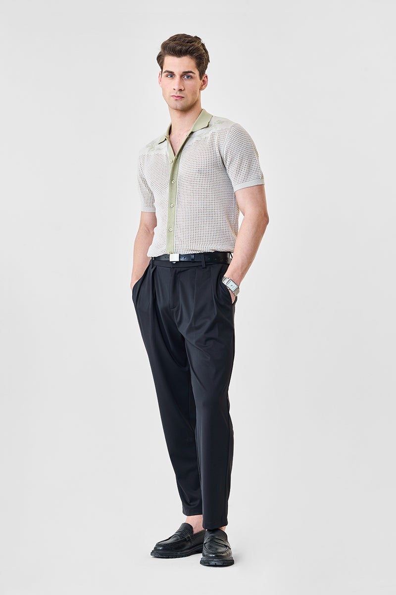 SNITCH Luxe Crochet Polo Shirt - Image 2