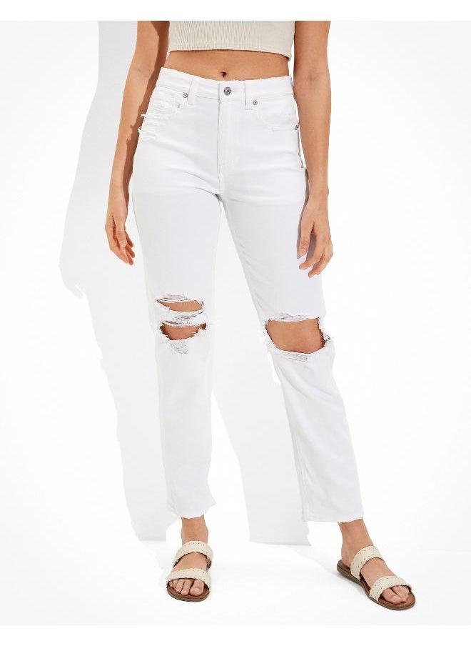 American Eagle AE Ripped Mom Straight Jean  - Image 1
