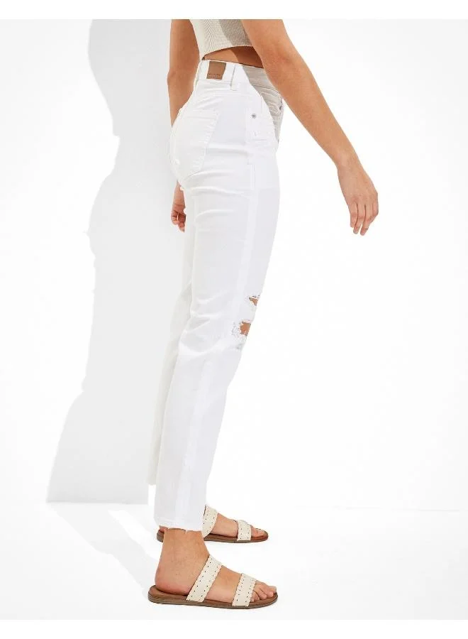 امريكان ايجل AE Ripped Mom Straight Jean