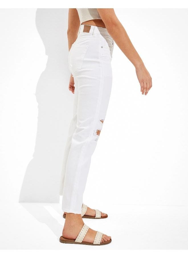 American Eagle AE Ripped Mom Straight Jean  - Image 5