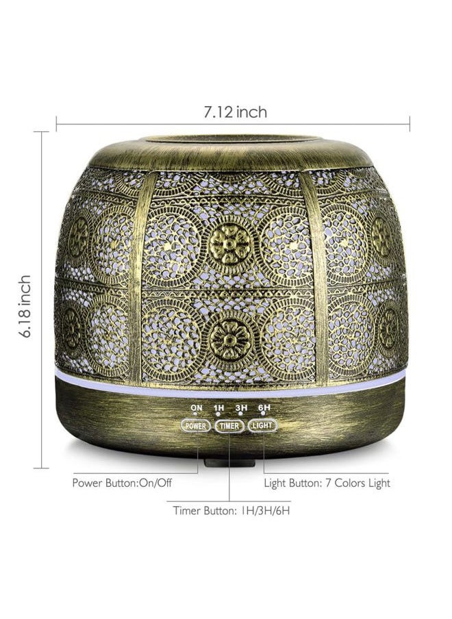 ARVIDSSON 500ml Essential Oil Diffusers for Large Room, Metal Diffusers for Essential Oils, Ultrasonic Aromatherapy Diffuser for Home Office, Gift for Women and Men  - Image 5