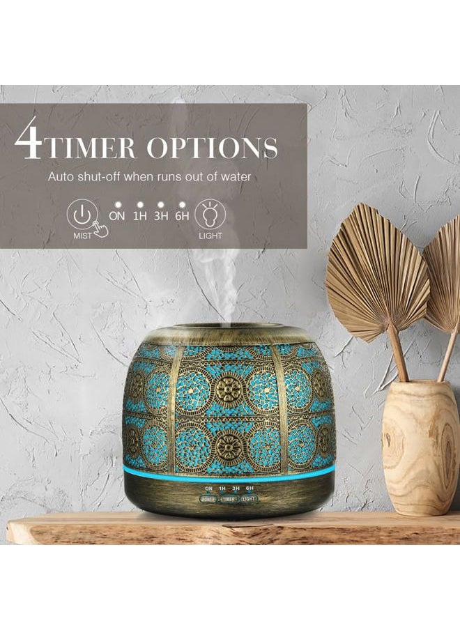 ARVIDSSON 500ml Essential Oil Diffusers for Large Room, Metal Diffusers for Essential Oils, Ultrasonic Aromatherapy Diffuser for Home Office, Gift for Women and Men  - Image 4