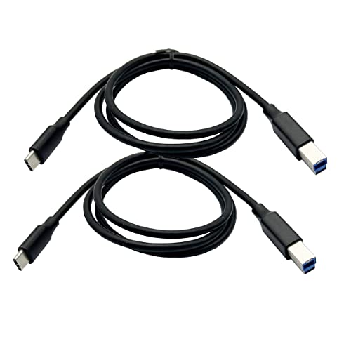 Seadream USB C to USB B Printer Cable 2Pack Superspeed USB 31 USB C Printer Cable USB Type C to Type B5Gbps1m 3 ft - Image 1