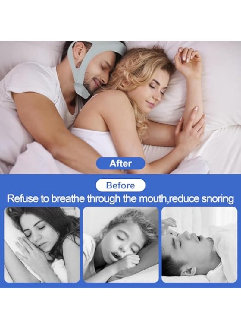 general Upgraded anti-snoring device, anti-snoring chin strap, adjustable and breathable chin strap, snoring solution for more comfortable and quiet sleep, and less snoring for men and women - Image 5