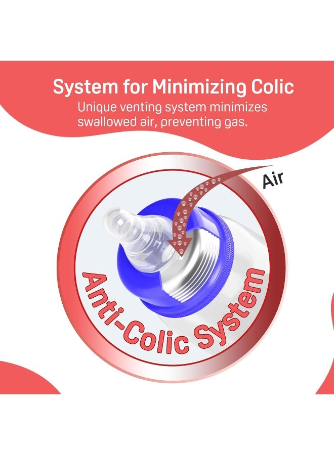 pigeon Flexible Baby Feeding Bottle | Japan's No.1 Brand | Ideal for 12+ Month Babies | BPA Free| BPS Free | Uniquely Designed Nipple Releases Milk only When Baby Drinks | Blue Colour | 240 ml - Image 5