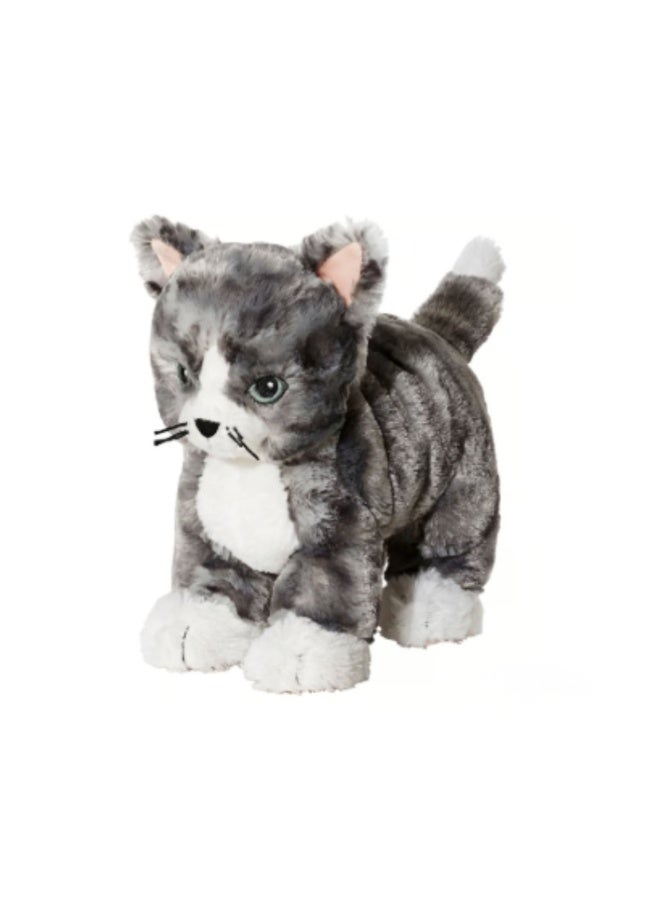 LILLEPLUTT Soft toy, cat grey/white - Image 1