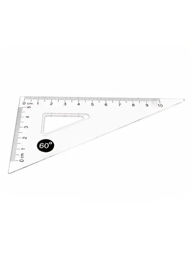 16pcs Transparent Geometry Ruler Set with Protractor Triangle Rulers Drafting Supplies - Image 4
