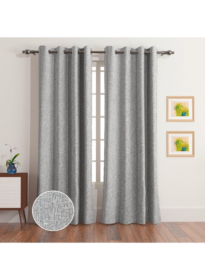 Home Box Daisy 2-Piece Jacquard Curtain Set 300 x 140 cm  - Image 1